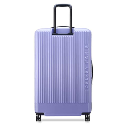 florence by mills Spin Me Away Hardside Expandable Luggage with Spinner Wheels, Lavender, Checked-Large 29 Inch - color: Lavender, size: Checked-Large 29 Inch