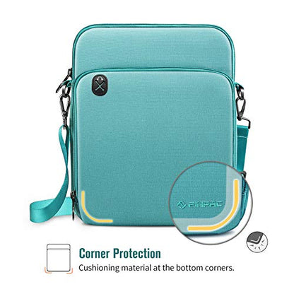 Fintie 11 inch Tablet Sleeve Case, Briefcase Shoulder Bag - color: Aqua Green