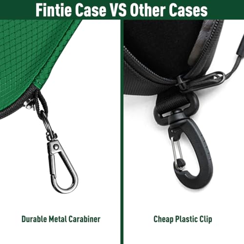 FINTIE Sunglasses Case, Hard EVA Shell Shockproof Sport Glasses Case - color: Midnight Green