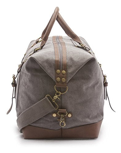 Vintage Canvas Duffle Bag - Classic Weekender Travel Duffel