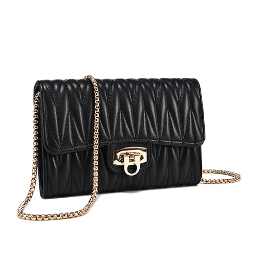 Small Crossbody Bag Sling Bag, Phone Holder for Women - color: L Black