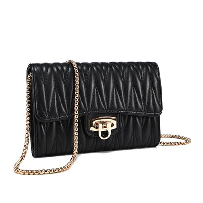 Small Crossbody Bag Sling Bag, Phone Holder for Women - color: L Black
