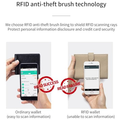 RFID Passport Holder, Leather, RFID Blocking, Eleph Grey - color: Elephant Grey