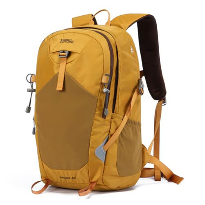 30L Lightweight Hiking Backpack, Travel Daypack with Pole Holder, Yellow - color: 30l-yellow