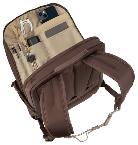 Thule EnRoute Backpack 23L, Elevated 15.6" Laptop Pocket, TPU Zip Pocket - color: Tinted Taupe/Nuanced Brown, size: 23L