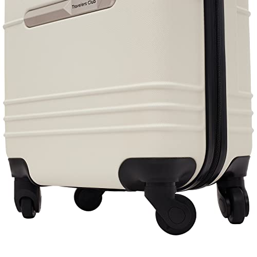 Travelers Club 22" Richmond Spinner Carry-On Luggage, Bone - color: Bone