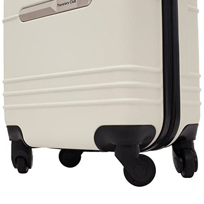 Travelers Club 22" Richmond Spinner Carry-On Luggage, Bone - color: Bone