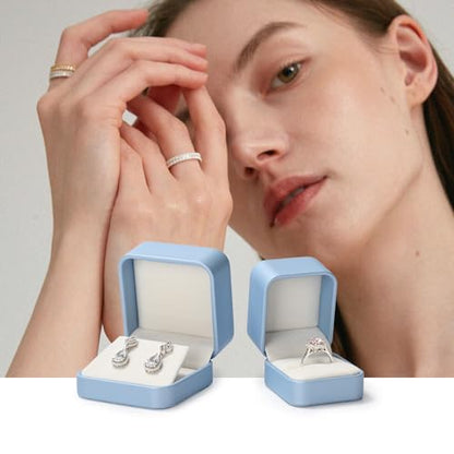 Oirlv Blue Bracelet Bangle Gift Box - color: Sky Blue, size: Bracelet Box