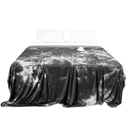Marchpower Arc-Chill Cooling Blanket for Hot Sleepers Throw Tie-Dye Black - color: Tie-dye Black, size: Throw 51" X 67"