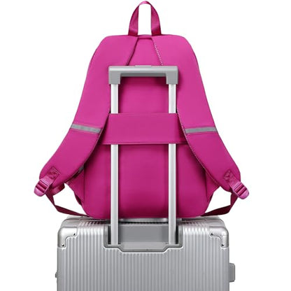 abshoo School Backpack for Girls Teen Elementary Middle High School Bookbag - color: Hot Pink