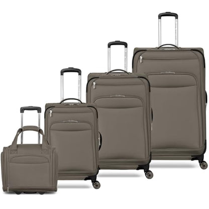 Expandable Spinner, 4 Piece Set (29", 25", 20", and 15" Underseat), Mocha - color: Mocha