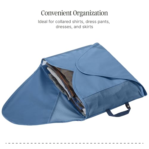 Eagle Creek Pack-It Reveal Garment Folder, Large, Blue Dawn | Travel Garment Bag with Compression Wings to Maximize Luggage Space, Convenient Top Handle, Quick-Drying Material - color: Blue Dawn