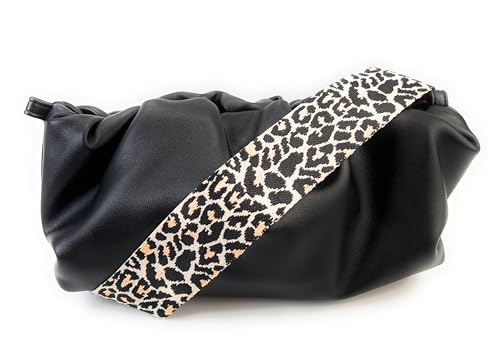 Purse Strap Replacement for Crossbody Bags & Handbags - color: Beige Black Leopard, size: 1-1/2 Inch Wide