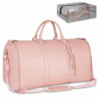 Ytonet Garment Duffle Bags for Travel, Convertible Carry On Garment Bag - color: Pink, style: Tote