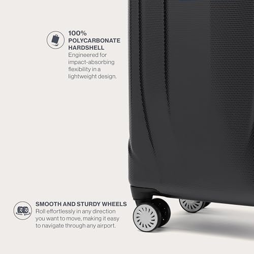 Travelpro Pathways 3 Hardside Expandable Luggage, 8 Spinner Wheels, Lightweight Hard Shell Suitcase, 2 Piece Set (21/28), Black Knight - color: Black Knight, size: 2-Piece Set (21/28)