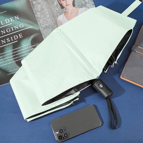 Jexine Windproof Travel Umbrella Compact Small - color: Green