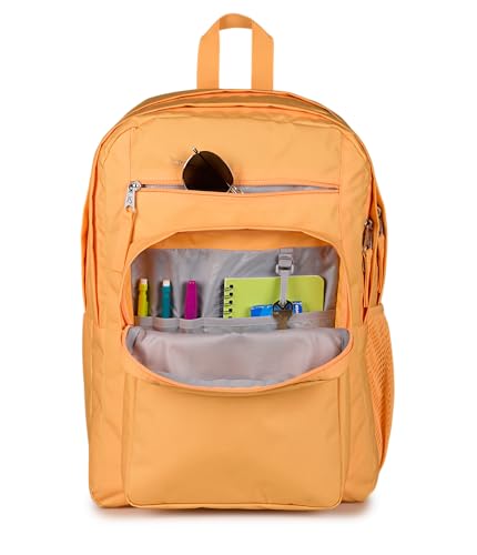 JanSport 34L Big Backpack - 15 Inch Laptop Sleeve, Orange Soda - color: Orange Soda
