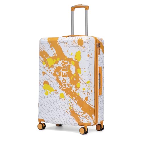 28 Inch Large PC Hard Shell Suitcase, Orange - color: Orange 28inch