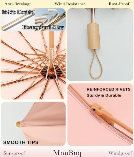 Sun Umbrella UV Protection Cute Windproof Walking Parasol for Women - color: Pink-Liner-Butterfly