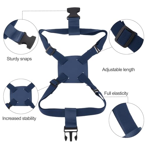 PATIKIL Luggage Straps Bag Bungee, High Elastic Suitcase Adjustable Belt Bag Bungee with Buckles for Baggage Handbag, Dark Blue - color: Dark Blue