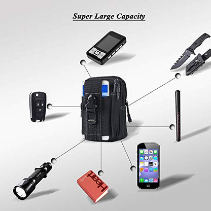 Waist Cell Phone Holster Belt Bag Universal Outdoor Phone Pouch Case Gadget Pocket for iPhone X 8 7 6 6s Plus Samsung Galaxy S8 S7 S6 S5 S4 S3 Note 8 5 4 3 2 LG HTC Etc - color: Green