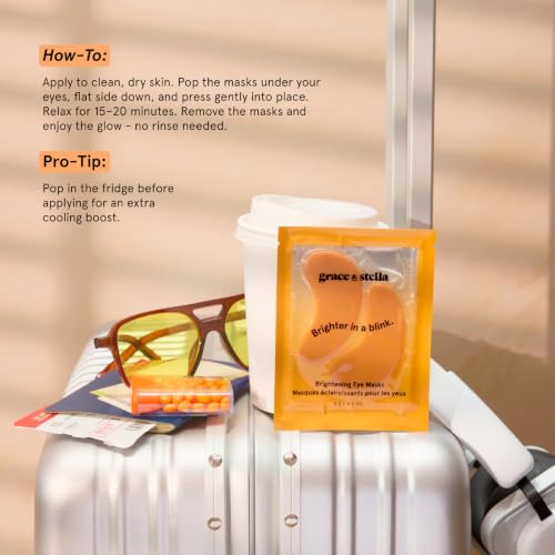 grace & stella New Brightening Eye Patches for Dark Circles (48 Pairs) - size: 48 Count (Pack of 1)