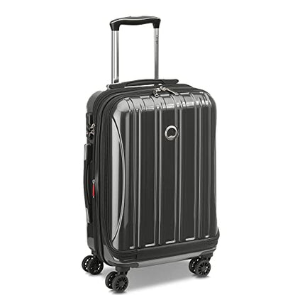 DELSEY PARIS Helium Aero Hardside Expandable Luggage with Spinner Wheels, Brushed Charcoal, 2-Piece Set (19/24) - color: Brushed Charcoal, size: 2-Piece Set (19/24)