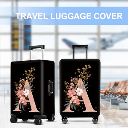Letter A Luggage Cover Washable Suitcase Protector Anti-scratch Suitcase cover Fits 28-30 Inch Luggage L - color: Letter A, size: L(28-30inch suitcase)