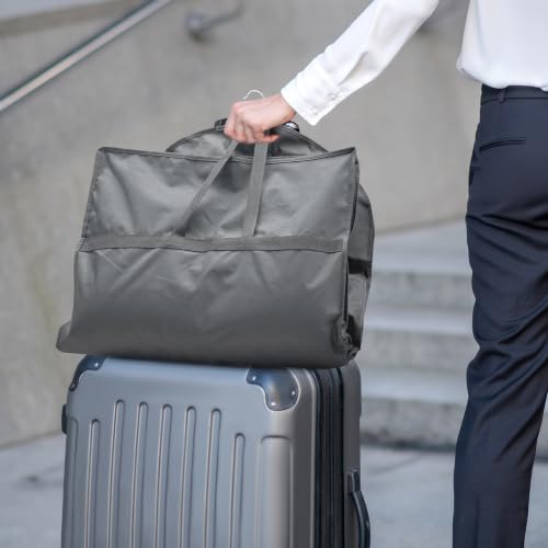 Lazebox 43" Travel Garment Bag with Accessories Zipper Pocket, Heavy Duty Suit Bag for Suits, Tuxedos, Dresses, Coats, Grey, 1 pack - size: 43inch-1 pack-Gray