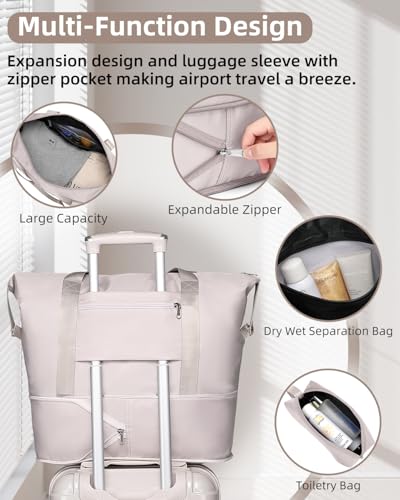 LARVENDER Carry on Luggage Sets 3 Piece, 20" Suitcase Set, Glossy Champagne - color: Glossy Champagne 20in, size: 3 Piece Set (20/DB/TB)
