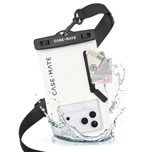 Case-Mate IP68 Waterproof Large Phone Pouch - Sand Dollar - color: Sand Dollar w/ Zip Pocket