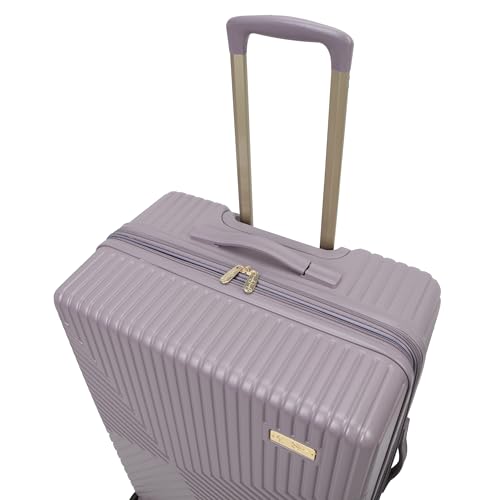 Jessica Simpson Abilene 28" Expandable 8-Wheel Spinner Large Checked Luggage Suitcase, Elderberry - color: Elderberry, size: Large Checked