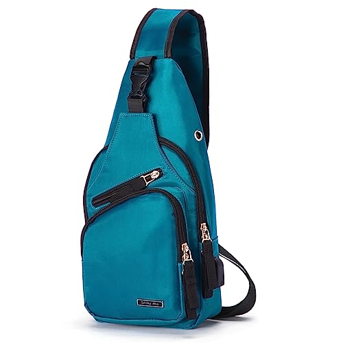 Seoky Rop Men Women Sling Backpack Shoulder Chest Crossbody Bag - color: Dark Green