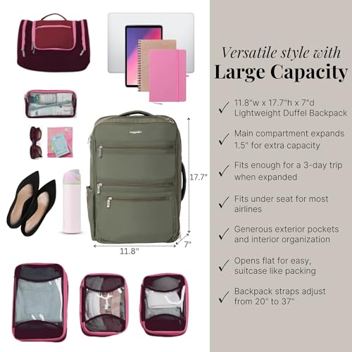 Baggallini Modern Convertible Travel Backpack - color: Thyme