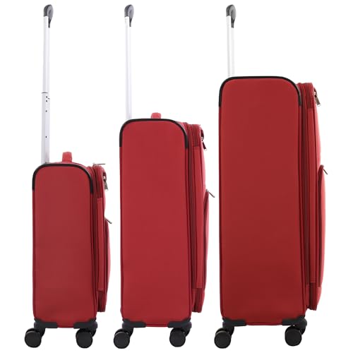Martha Stewart 3-Piece Luggage Sets - color: Terra Cotta, size: 3-Piece Set
