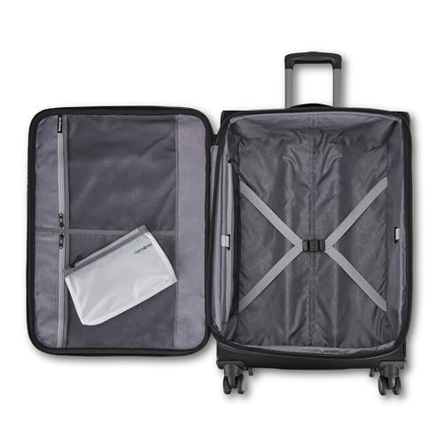 Samsonite Ascella 4 Large Checked Suitcase - Black - color: Black