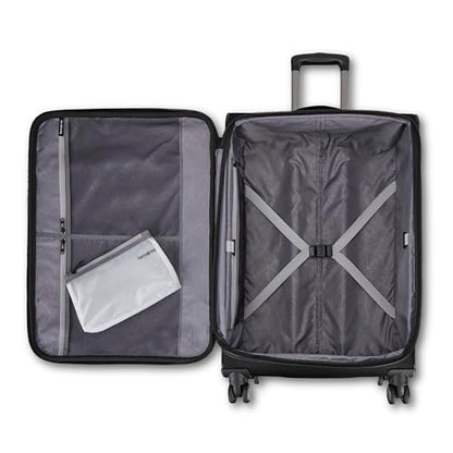 Samsonite Ascella 4 Large Checked Suitcase - Black - color: Black