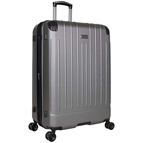 Kenneth Cole Reaction Flying Axis 28" Hardside Expandable 8-Wheel Spinner Check-Size Luggage, Silver - color: Silver, size: 28-Inch Checked