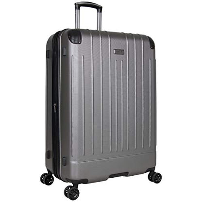Kenneth Cole Reaction Flying Axis 28" Hardside Expandable 8-Wheel Spinner Check-Size Luggage, Silver - color: Silver, size: 28-Inch Checked