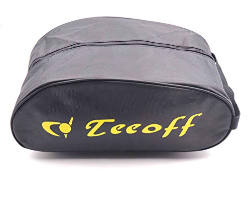 Teeoff Golf Shoes Bag Zipper Shoe Case Portable Gym Sport Shoe Organizer (Yellow Letter, X-Large)