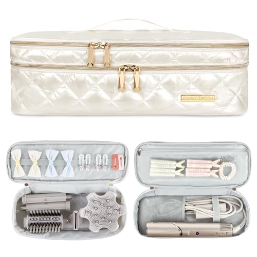 Anti-Drop Travel Case for Dyson Airwrap & Shark FlexStyle - color: Cream