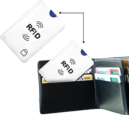 SaiTech IT 20 Pack RFID Blocking Sleeves for Debit and Credit Cards,Silver - size: RFID Card Sleeve 20 Pcs