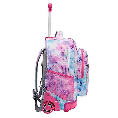 Travelers Club 18" Rolling Backpack with Shoulder Straps, Tye Dye - color: Tie Dye, size: 18 Inch