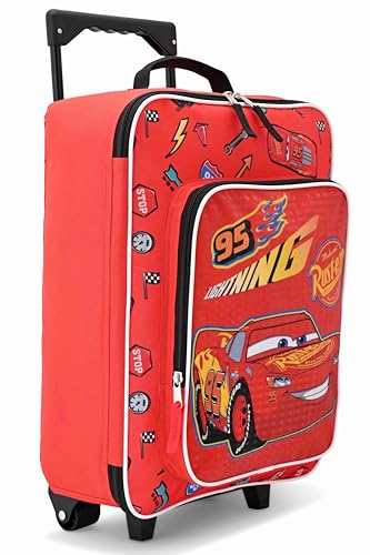 Fast Forward Cars Luggage 16" Soft Side Wheeled Pilot Case- Rolling Suitcase 16x12x5 - color: Cars 16"