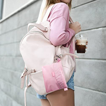 pack all Water-Resistant Zipper Pouch, Mesh Zipper Bag, 10.23"x7.48" - color: Pink, size: Medium