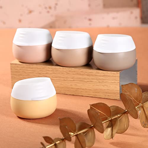 Gemice Travel Size Containers for Toiletries,1oz,4 Pack,Apricot - color: Apricot