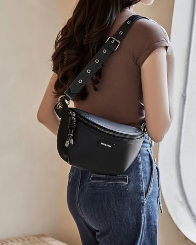 7L Sling Bag Crossbody Bags for Women Fanny Packs Purses Cross Body Bag for Woman Small backpack Travel Shoulder Bag handbags - color: 6-black