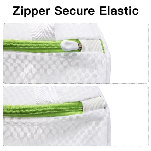 3-Pack Hanging Mesh Laundry Bags with S Hooks, 12x10 Inch - color: 3 PACK, size: 10*12in