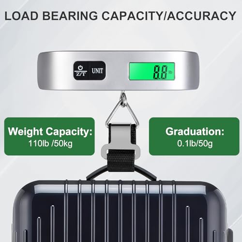 Luggage Scale, 110 Pounds Digital Luggage Scale Battery Included
