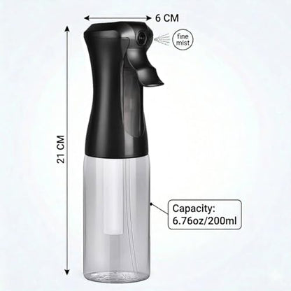 VIGOR PATH 200ml Continuous Mist Spray Bottle for Hair and Skin Care 4 Pack - color: Black & White - 4 Pack